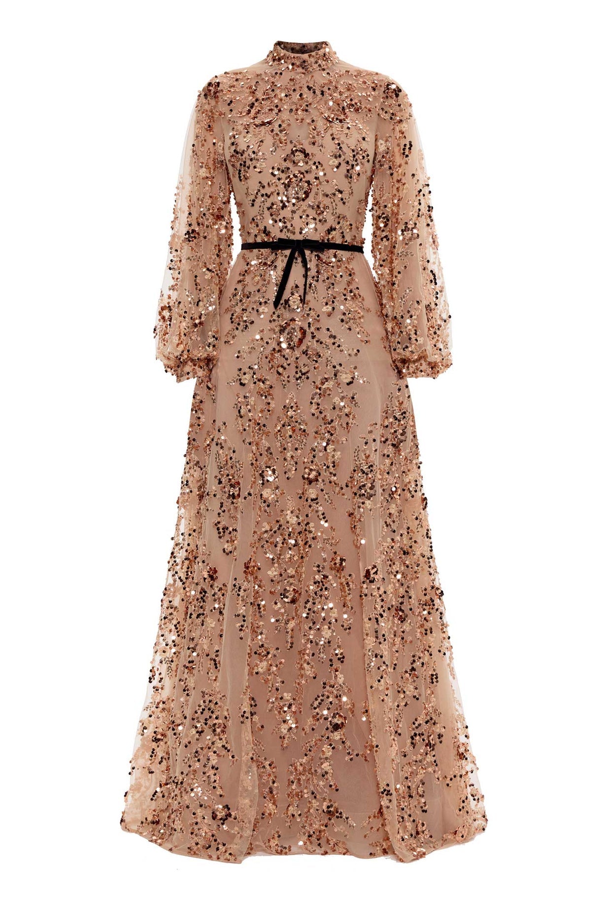 Anel Tashe Embroidered Maxi Gown