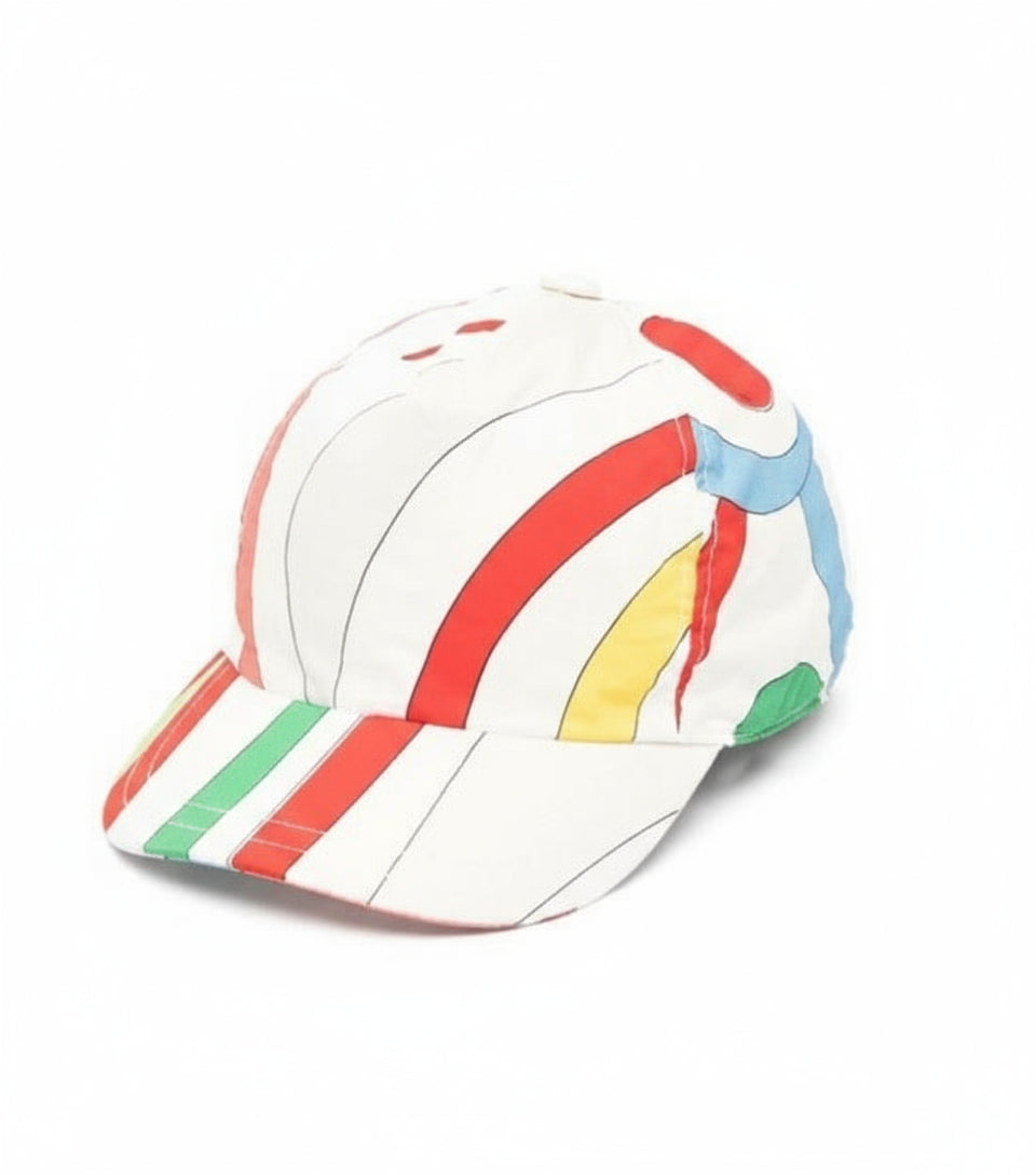 Emilio Pucci Kids Colorful Print Baseball Cap