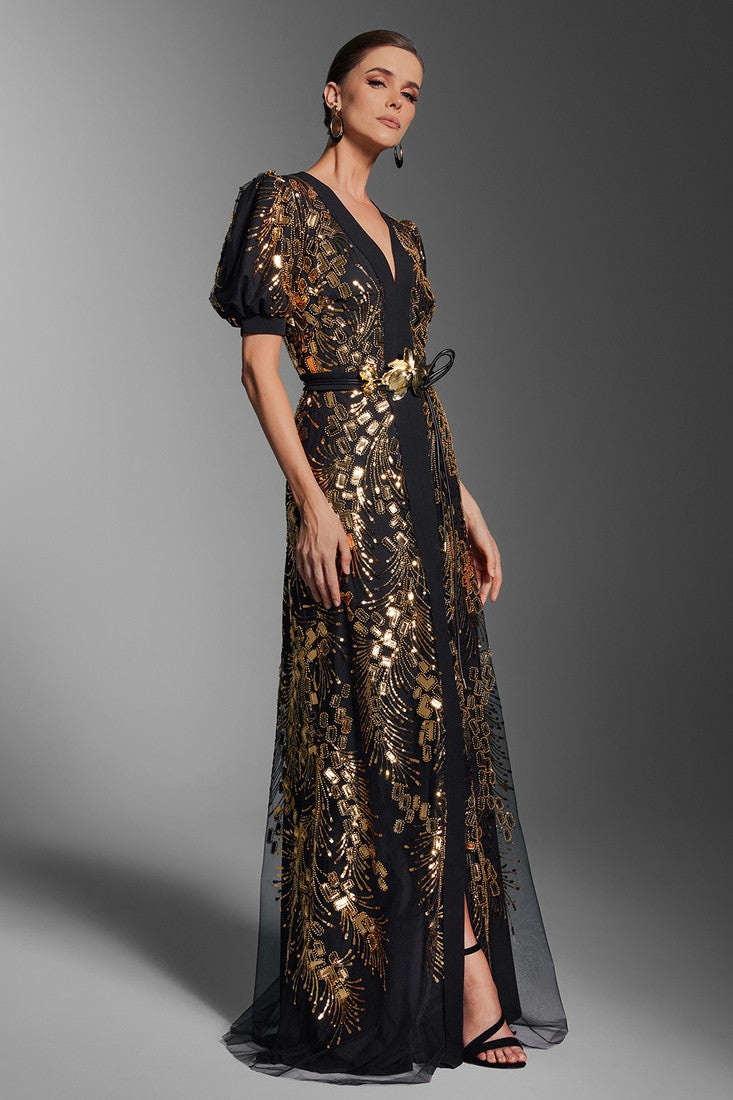 Anel Tashe Embellished Gown