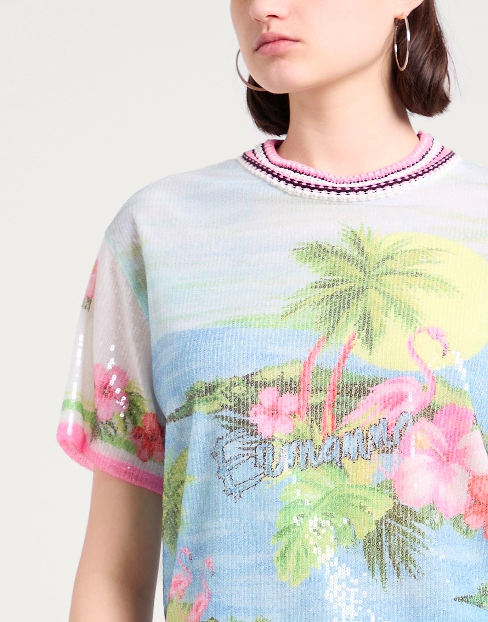 Ermanno Firenze Sky Blue Top