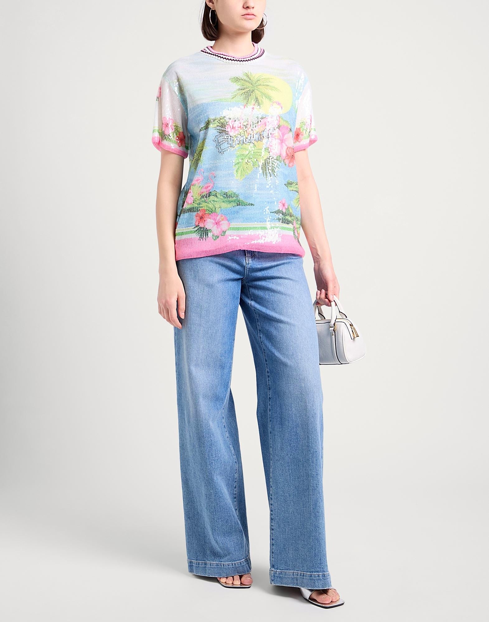 Ermanno Firenze Sky Blue Top