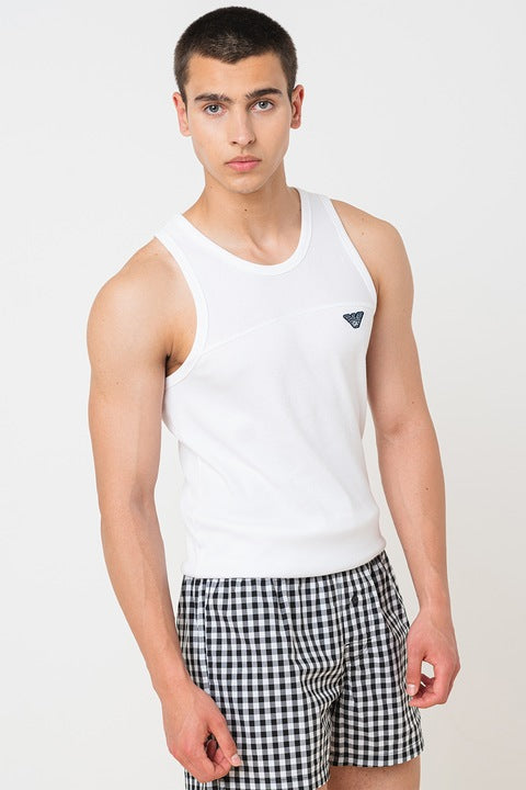 Emporio Armani Cotton White Man Tank Top