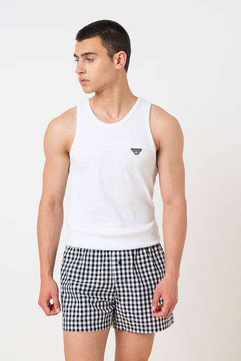 Emporio Armani Cotton White Man Tank Top