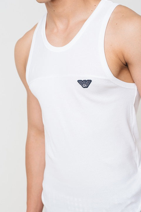 Emporio Armani Cotton White Man Tank Top