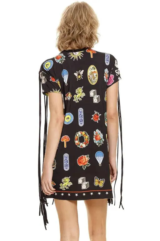 Agua Bendita Embellished Evelyn T Shirt Dress