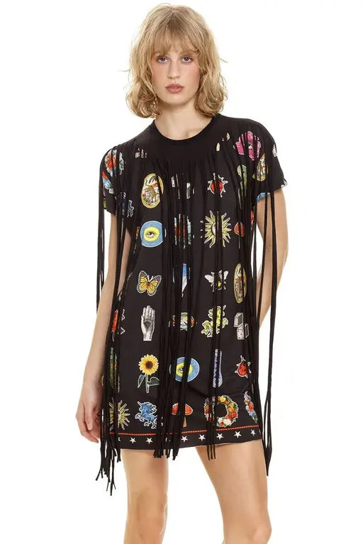 Agua Bendita Embellished Evelyn T Shirt Dress