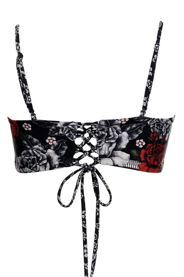 Agua Bendita Thorn Bandeau Bikini Top