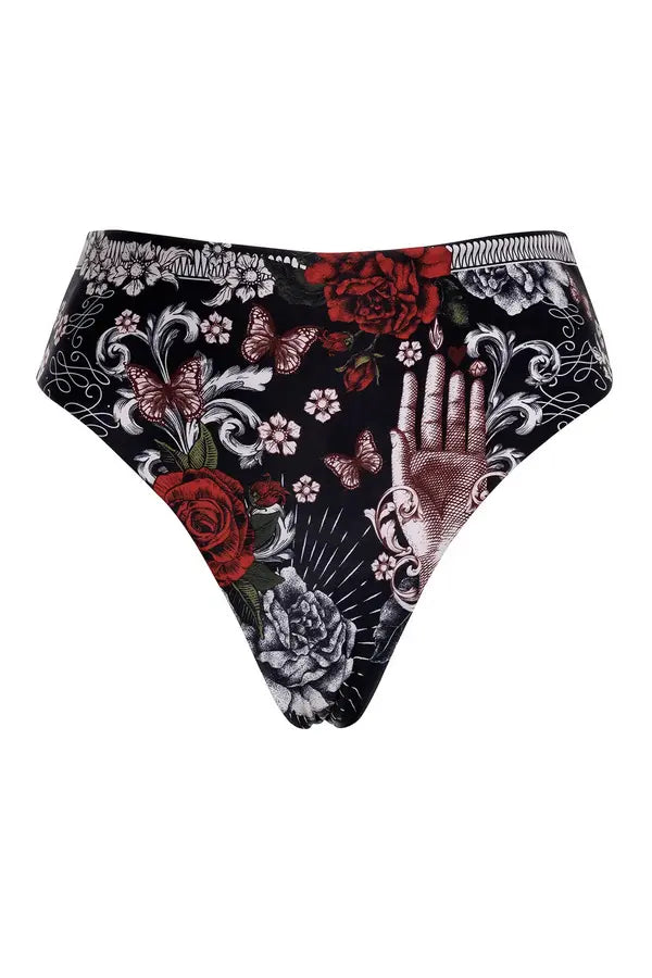 Agua Bendita Reversible High Waist Cheeky Bikini Bottom