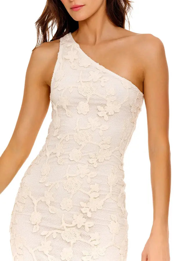Agua Bendita Chroma One Shoulder Dress