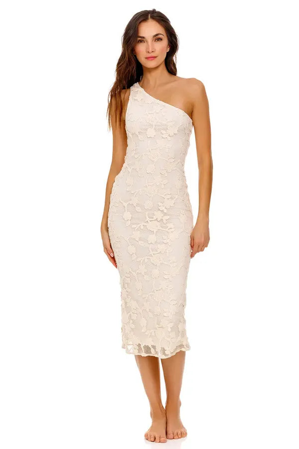 Agua Bendita Chroma One Shoulder Dress