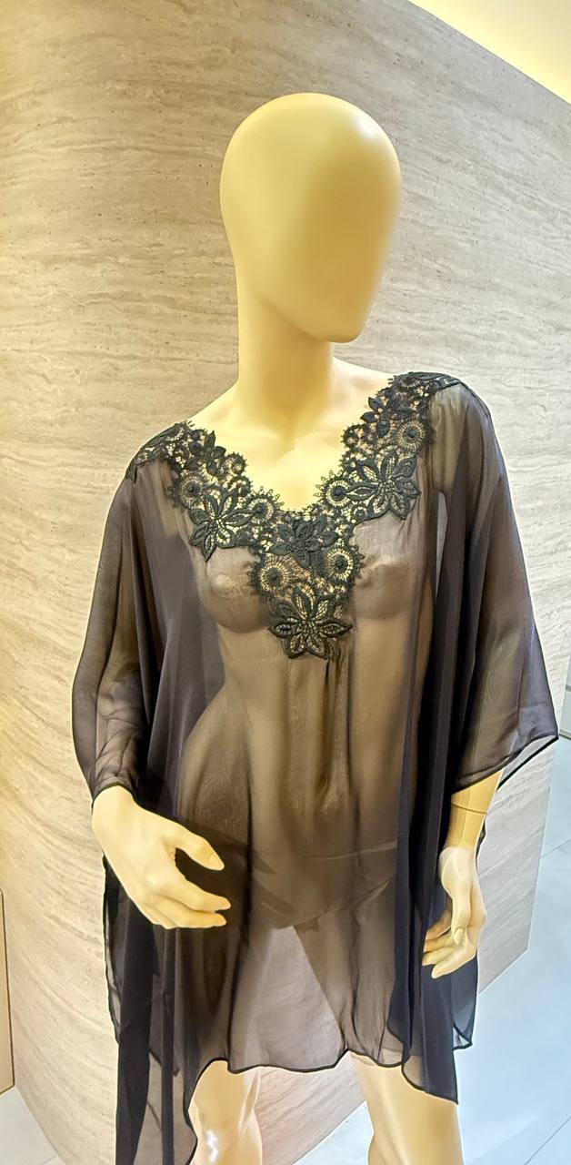 Dana Women Tunic Cover Up Black