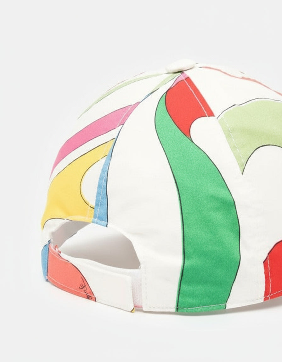 Emilio Pucci Kids Colorful Print Baseball Cap
