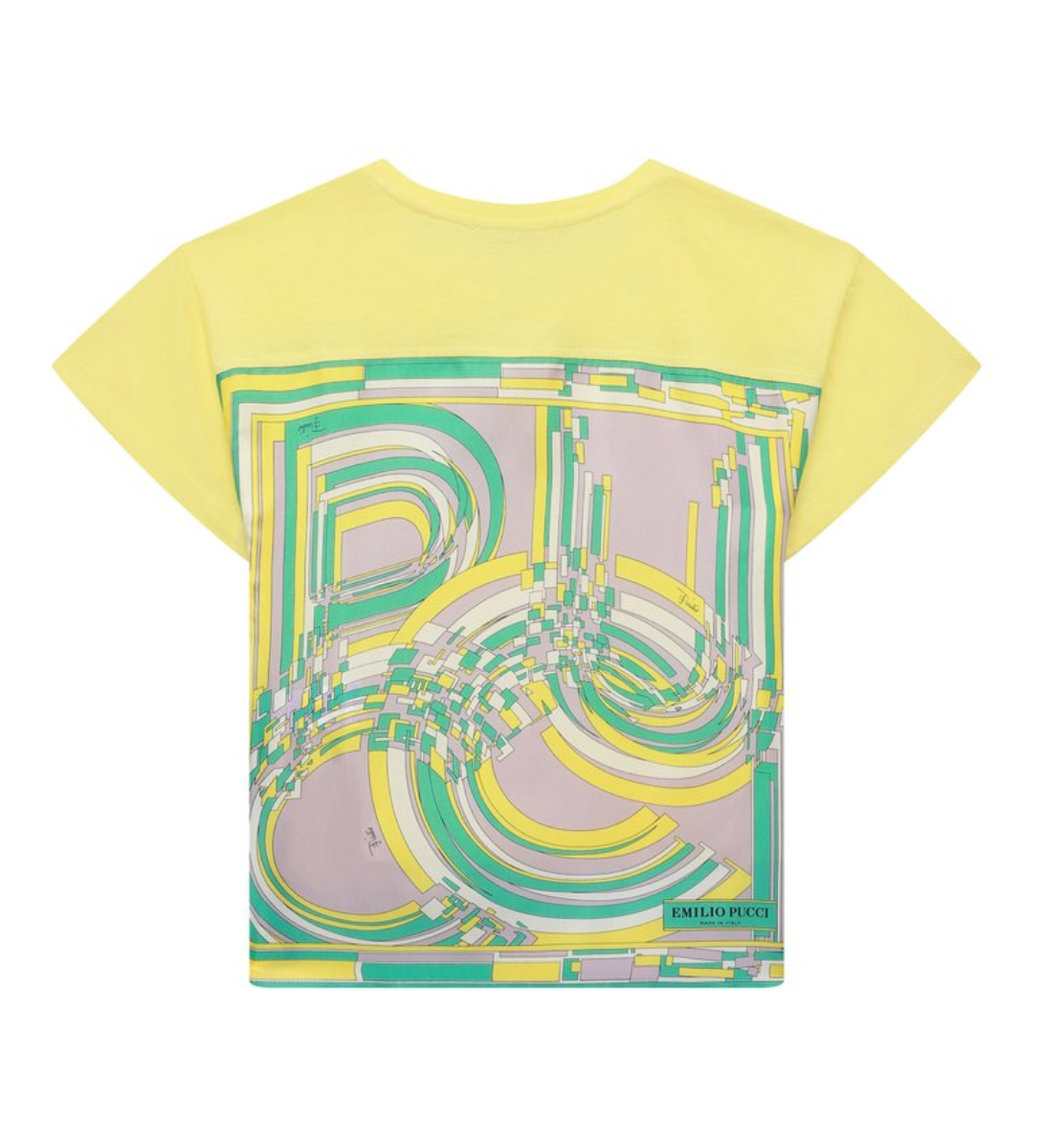 Emilio Pucci Yellow Cotton T-Shirt