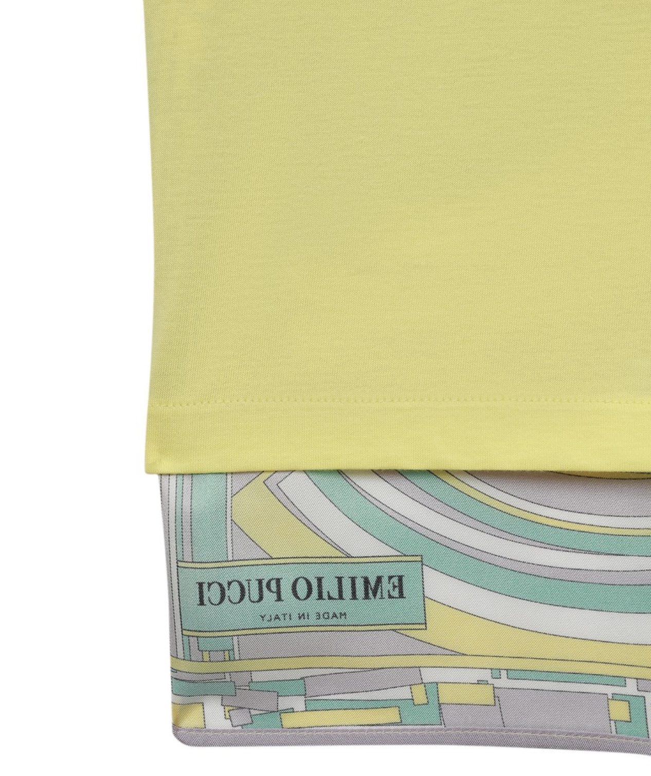 Emilio Pucci Yellow Cotton T-Shirt