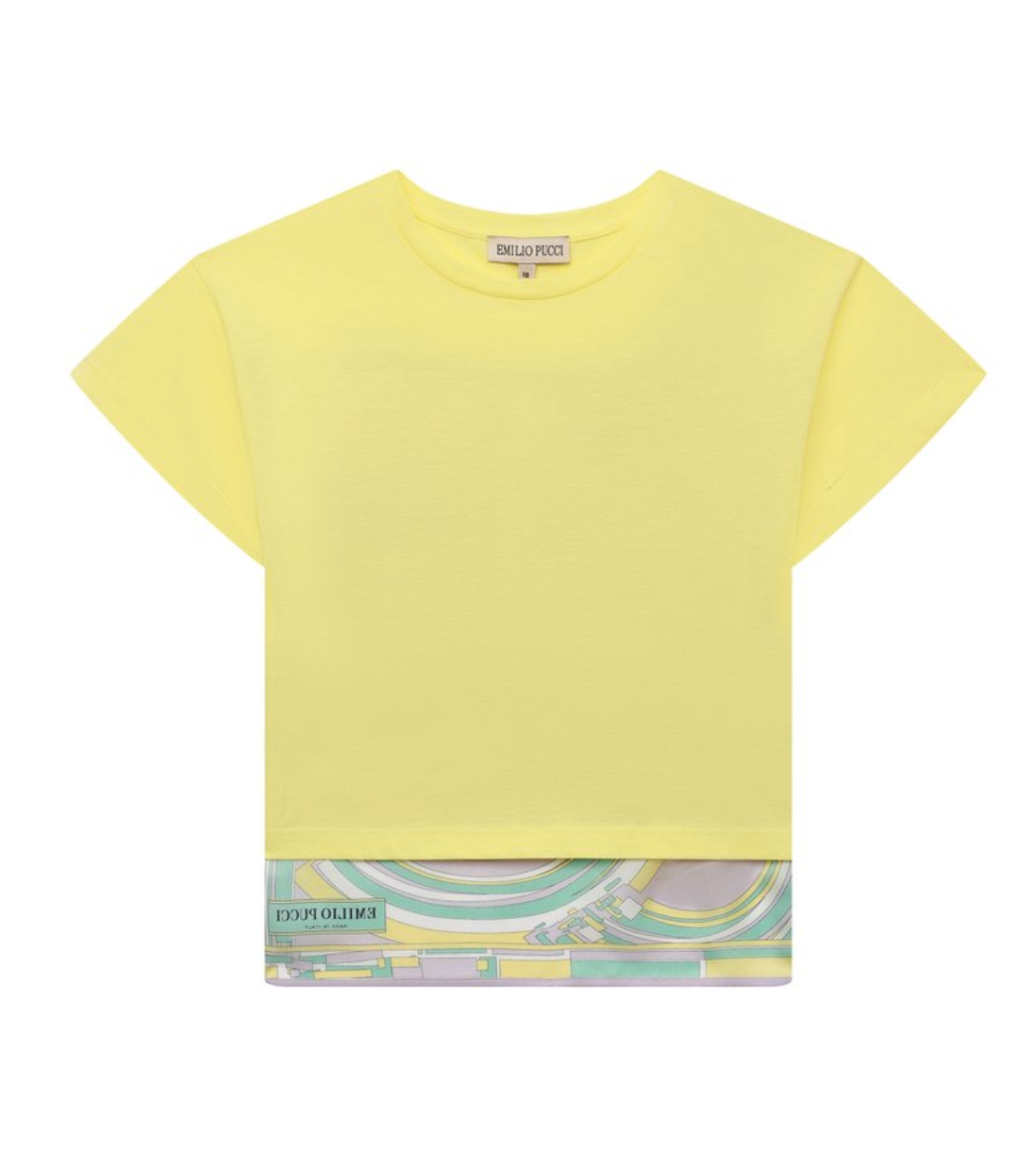 Emilio Pucci Yellow Cotton T-Shirt