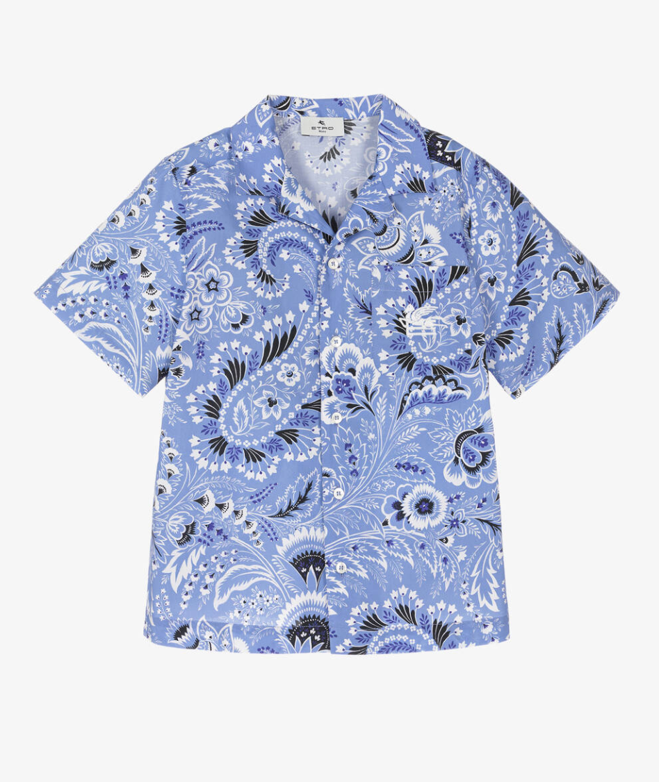 Etro Blue Cucumbers Shirt