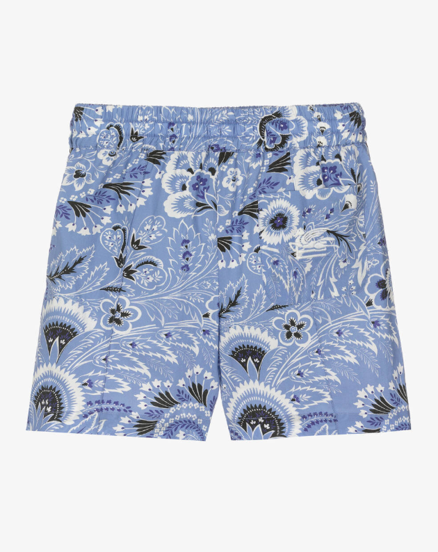 Etro Blue Cucumber Shorts