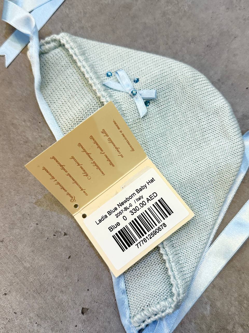 Ladia Newborn Baby Hat Blue