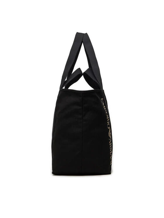 Emporio Armani Unisex Black Shopping Bag