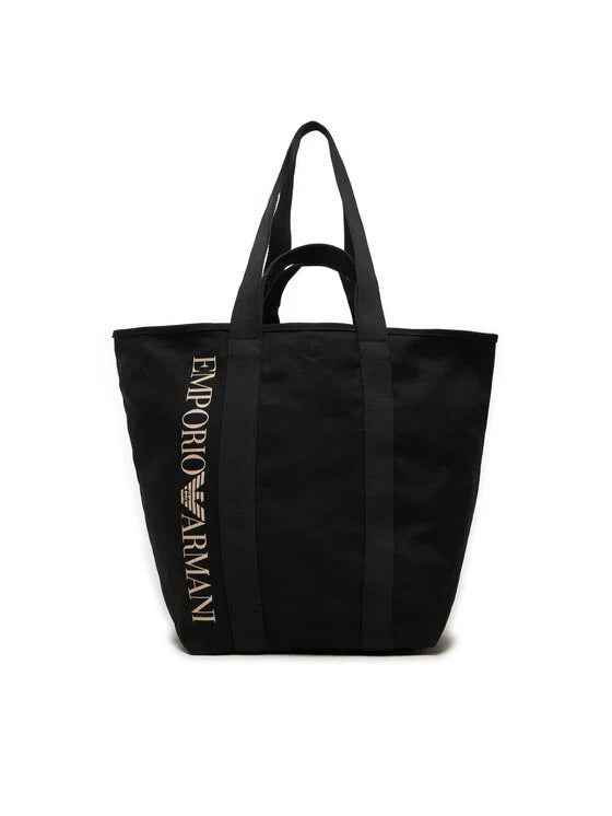 Emporio Armani Unisex Black Shopping Bag