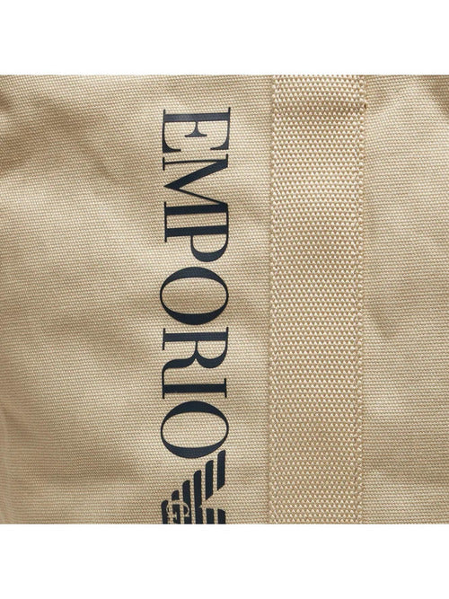 Emporio Armani Beige Unisex Shopping Bag