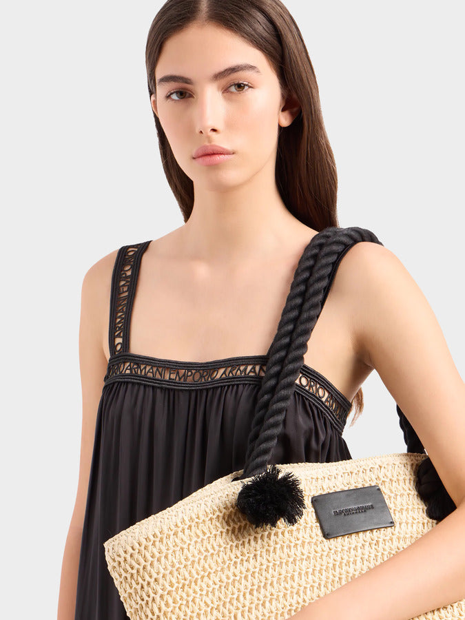 Emporio Armani Ecru Women Beach Bag