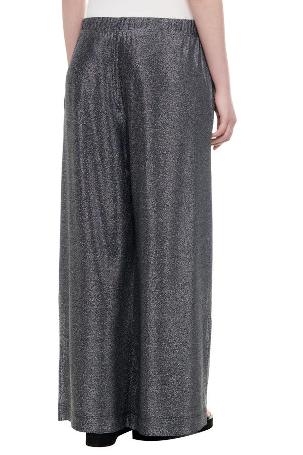 Emporio Armani Silver Lurex Woman Trousers