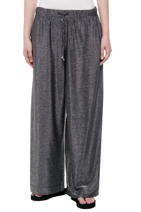 Emporio Armani Silver Lurex Woman Trousers