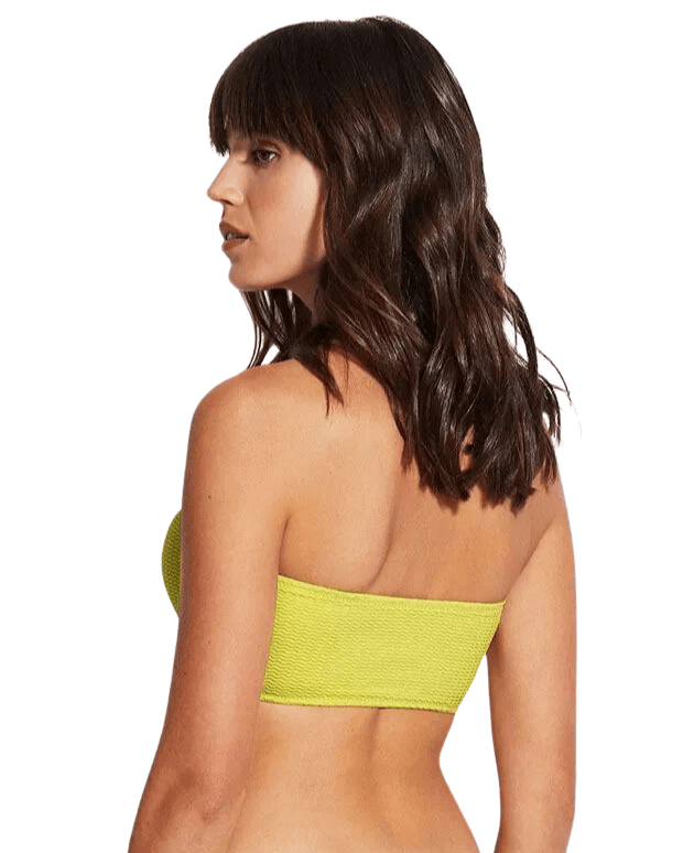 Seafolly Sea Dive Tube Top Bandeau Bikini in Lime