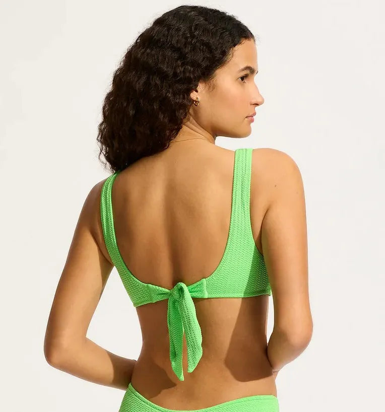 Seafolly Longline Bikini Top - Green