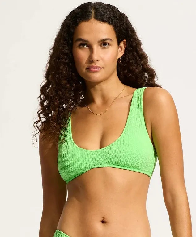 Seafolly Longline Bikini Top - Green