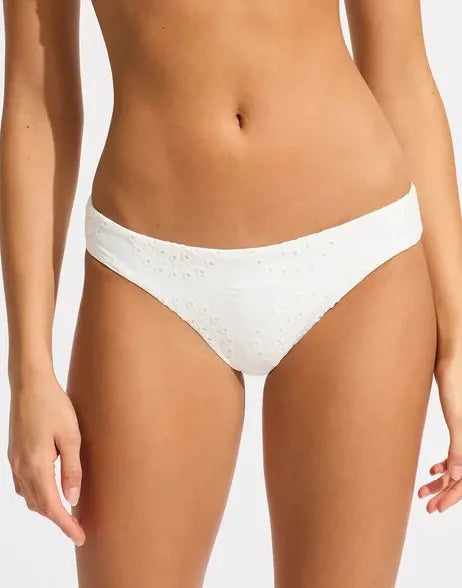 Seafolly Lulu Bikini Hipster Bottom - White