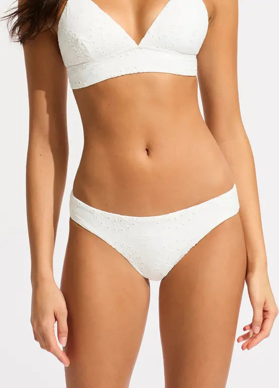 Seafolly Lulu Bikini Hipster Bottom - White
