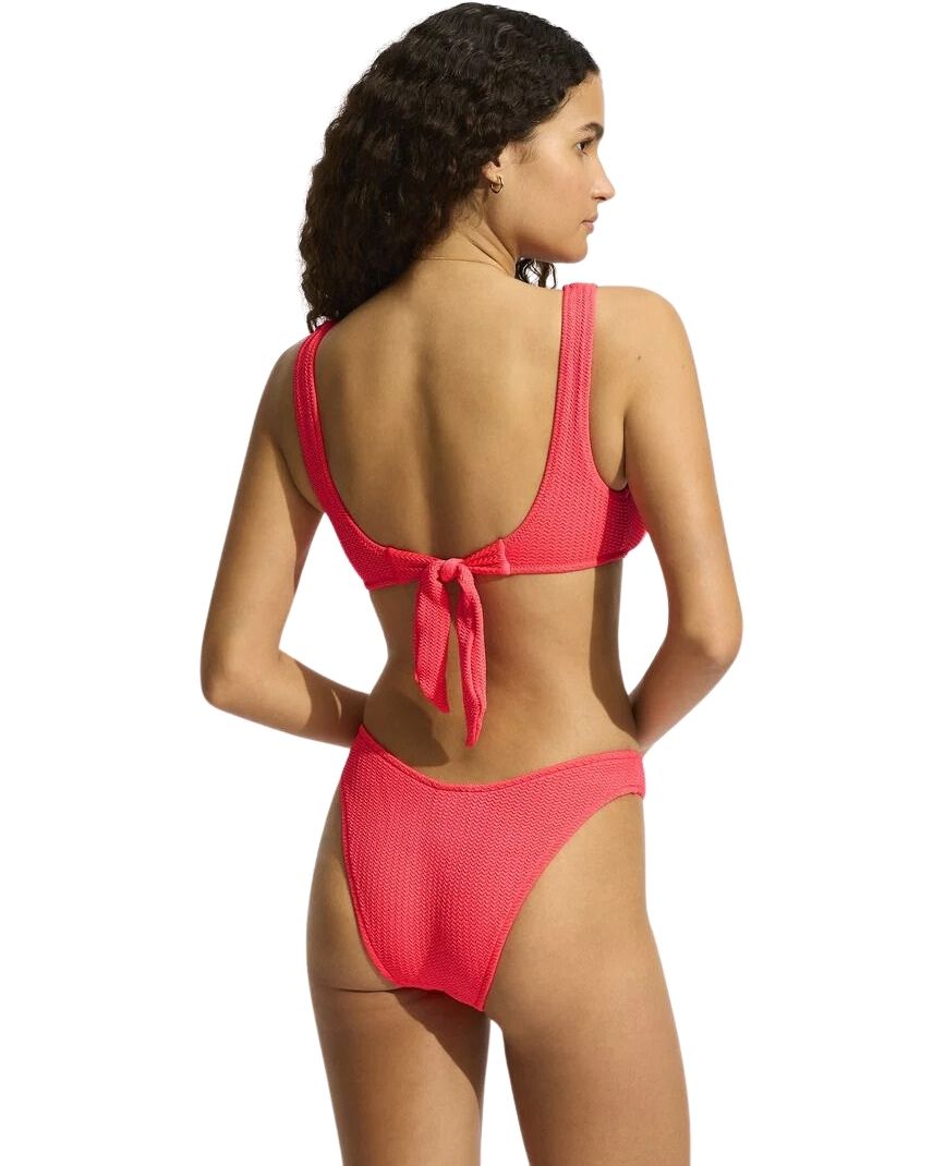 Seafolly Bikini High Cut Bottom - Red