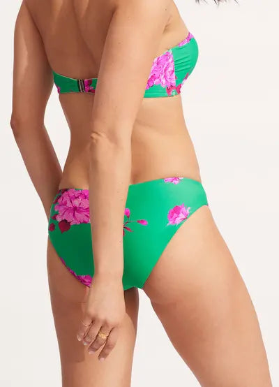 Seafolly Low Rise Bottom Bikini - Green