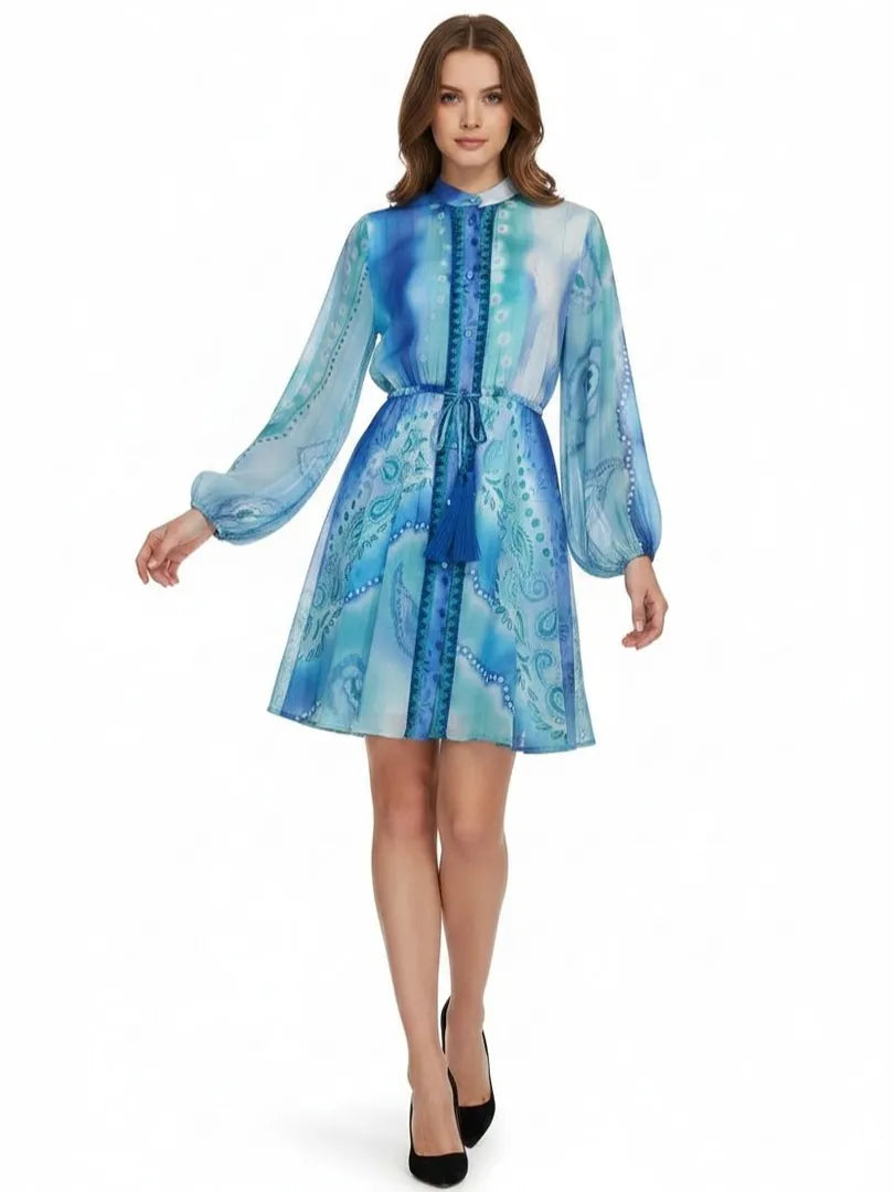 PHO Firenze Cotton and Silk Dress