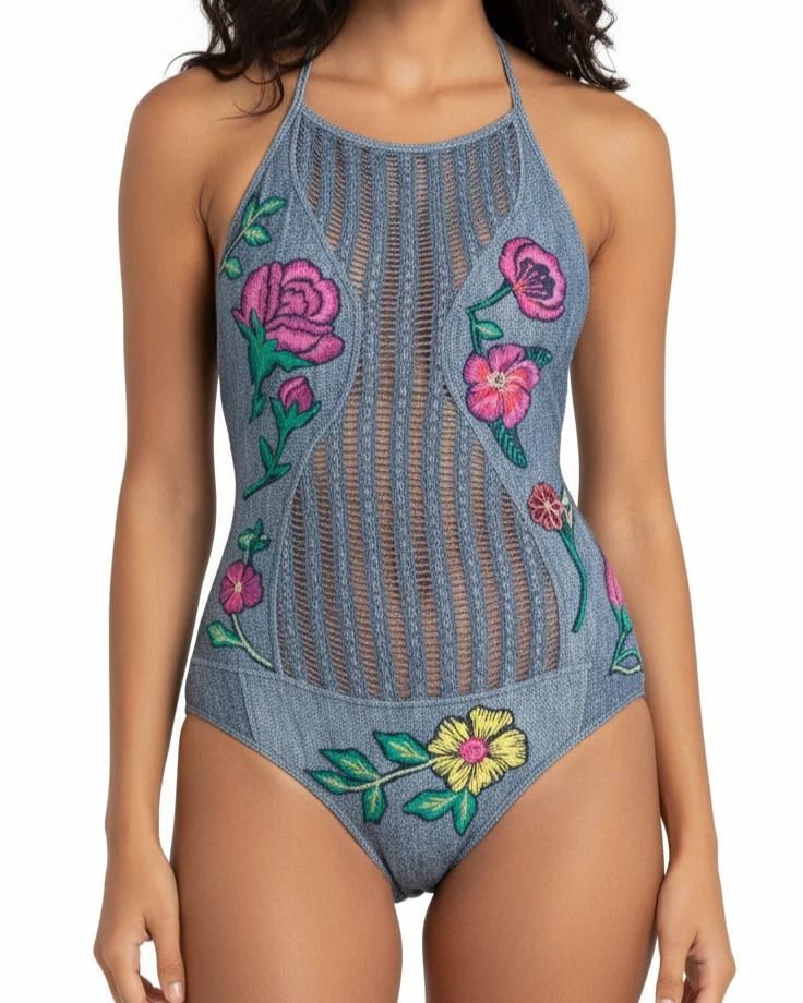 Despi One Piece Swimsuit - Denim
