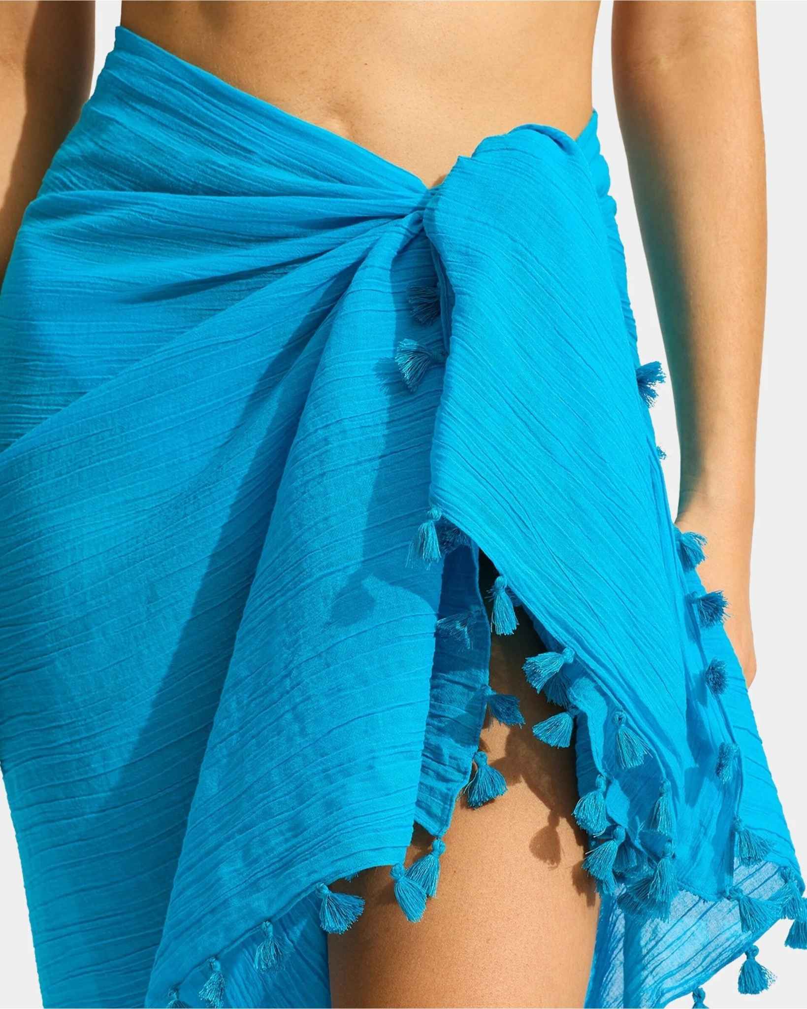Seafolly Cotton Gauze Sarong in Turquoise