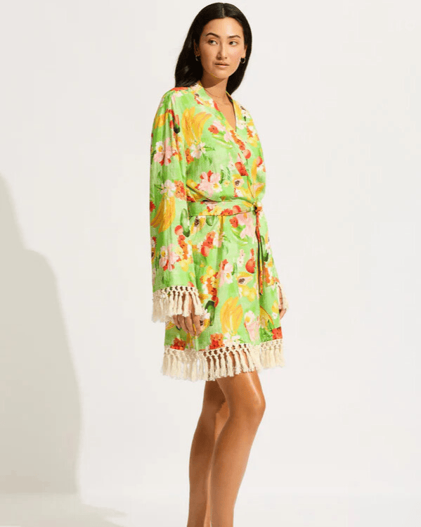 Seafolly Tropique Short Linen Kimono