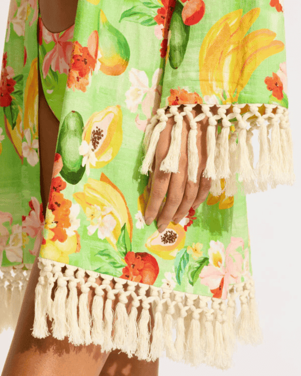 Seafolly Tropique Short Linen Kimono