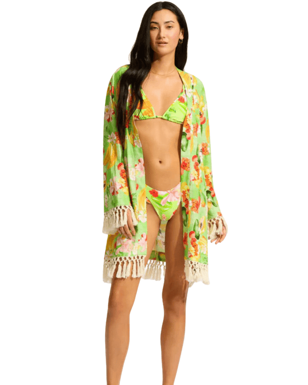 Seafolly Tropique Short Linen Kimono