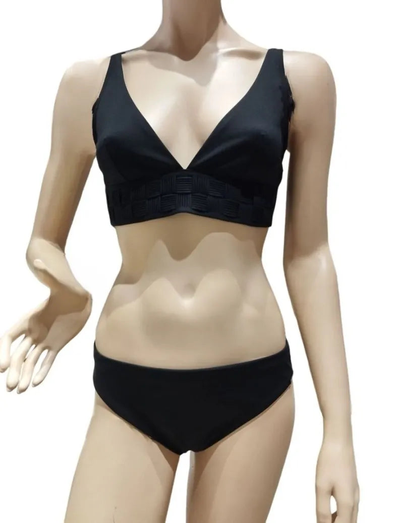 Maryan Mehlhorn Triangle Bikini Top - Black