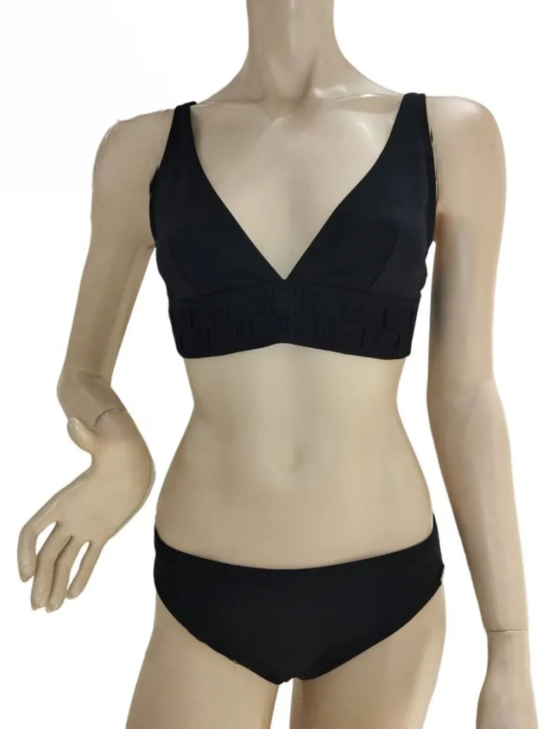 Maryan Mehlhorn Triangle Bikini Top - Black