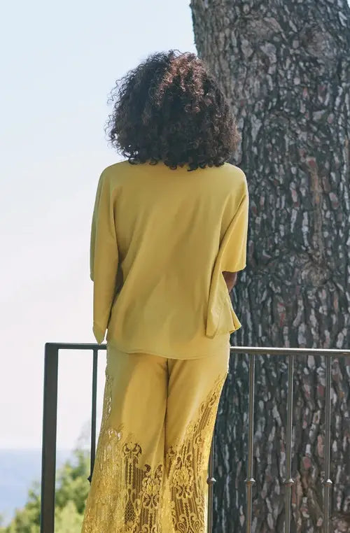 Marjolaine Aphrodite Top and Pant Set - Yellow
