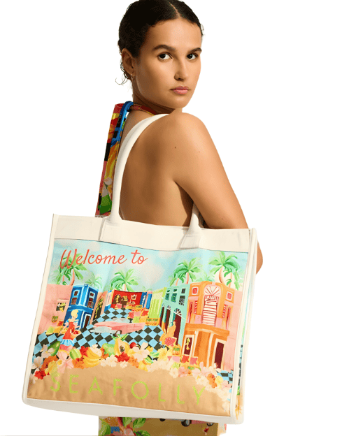 Seafolly Cuba Women Beach Tote Bag