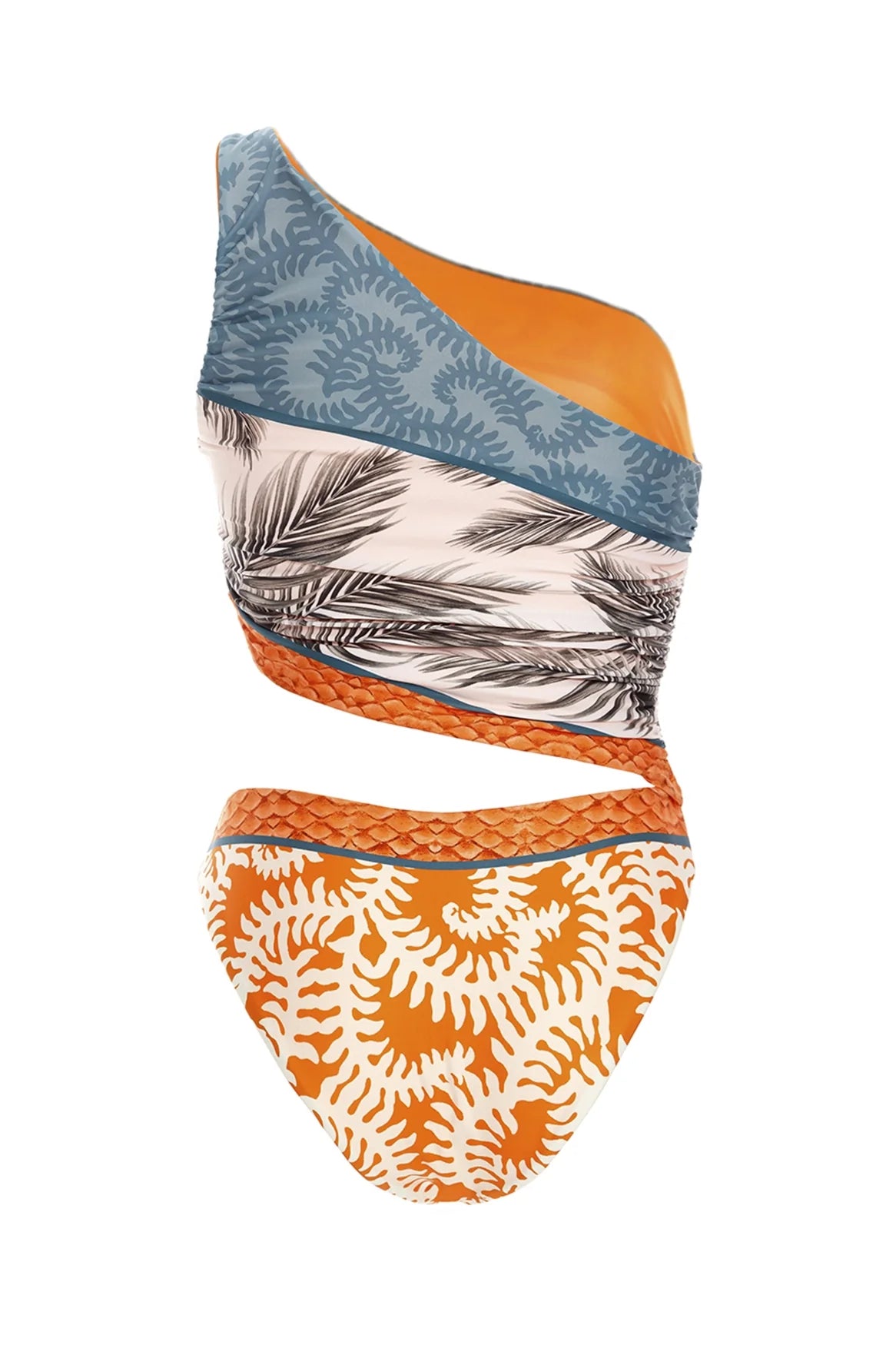 Agua Bendita Arabella One Shoulder One Piece Swimsuit