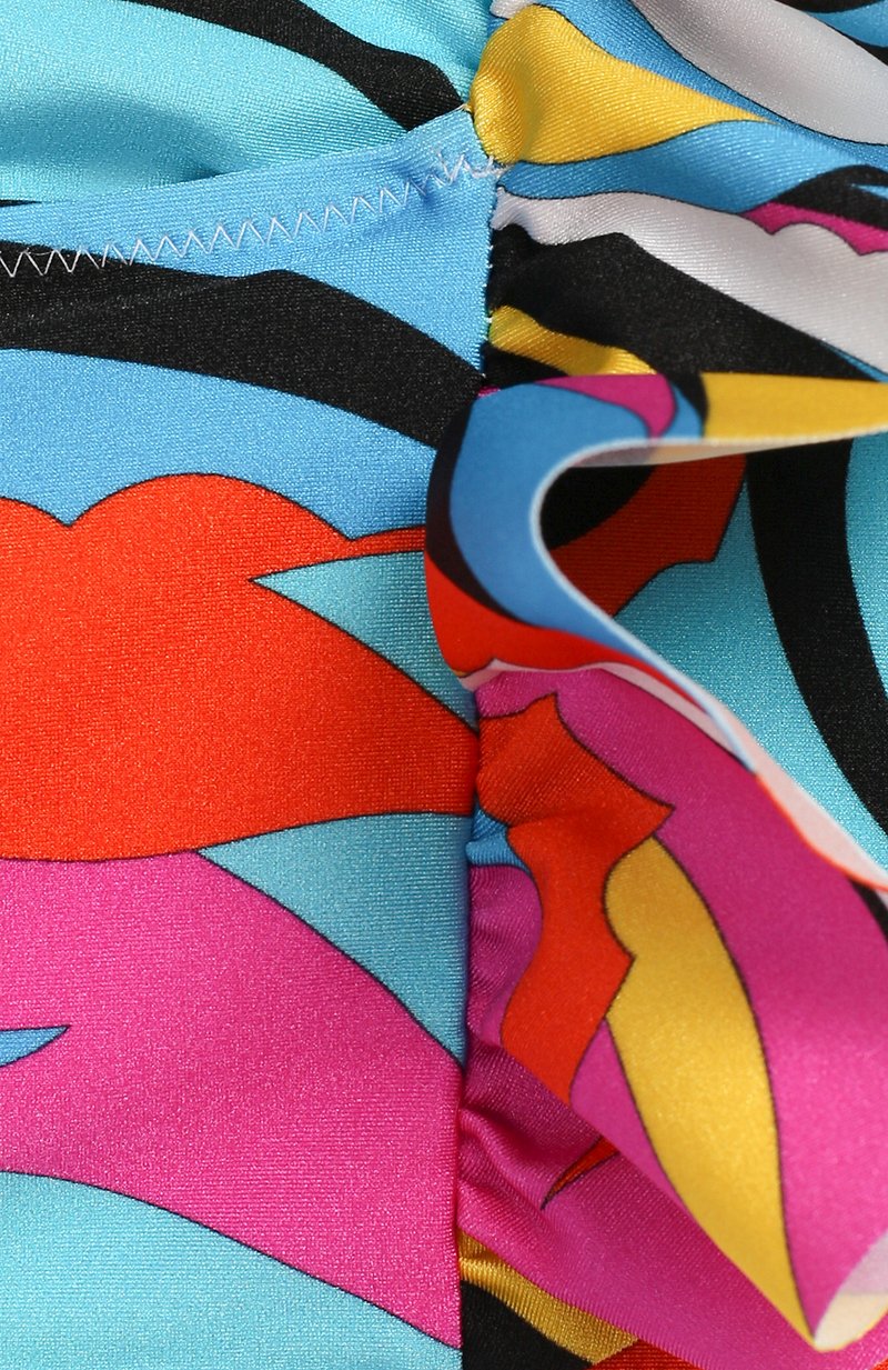 Emilio Pucci Split Flounce Bikini Top