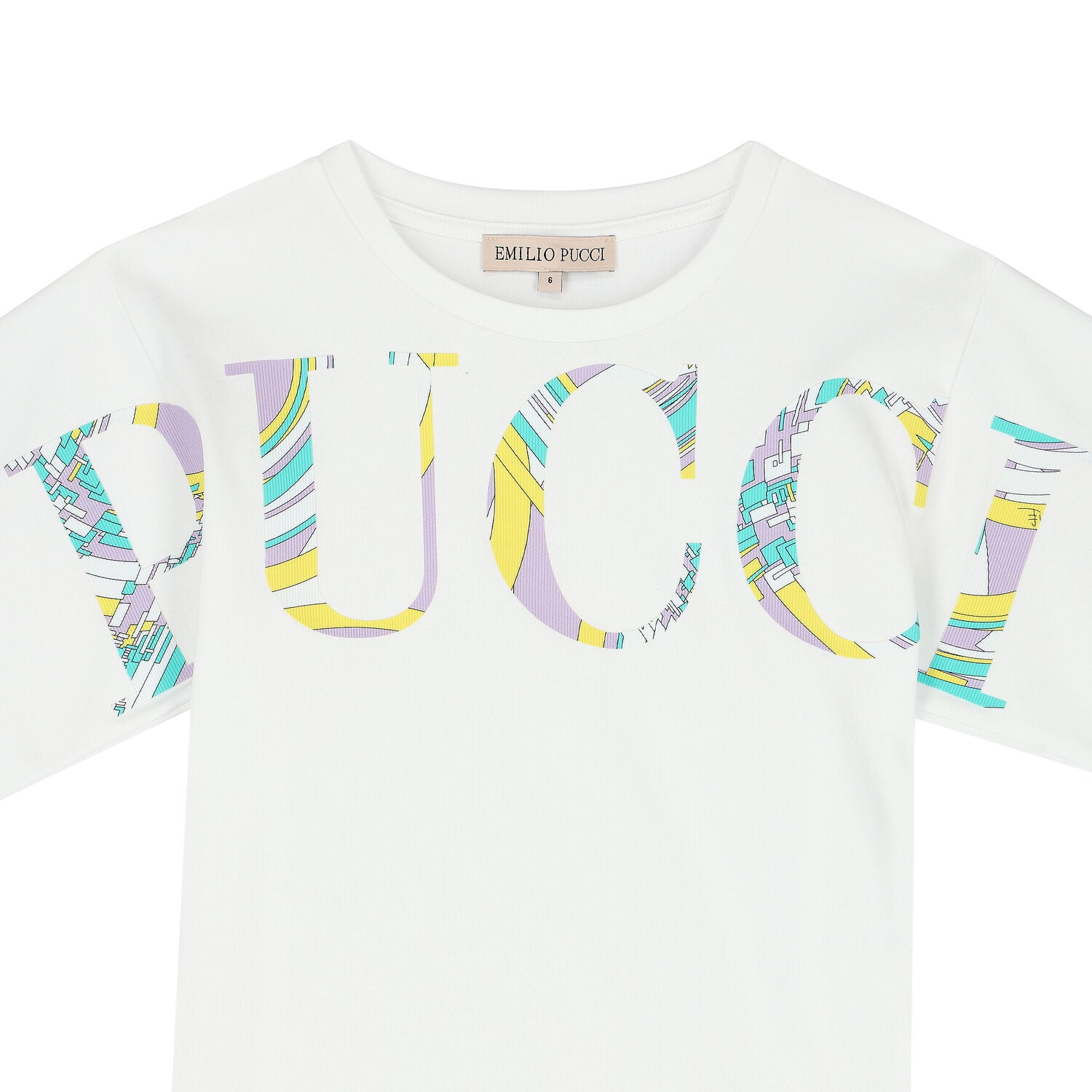 Emilio Pucci Logo Print T-Shirt in Cotton