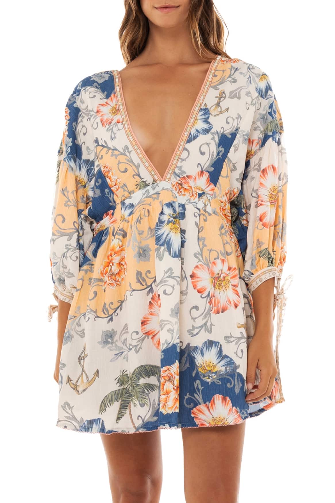 Agua Bendita Bell Sleeve Dress