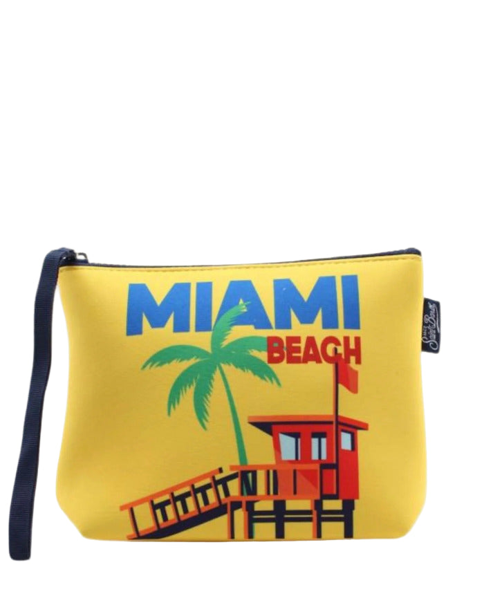 MC2 Saint Barth Yellow Cosmetic Clutch Bag
